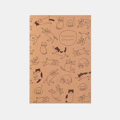 A5 Grid Cats Notebook