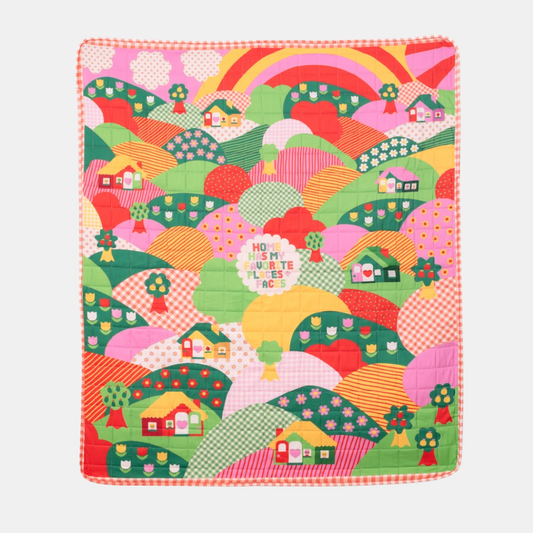 Places + Faces Quilted Blanket