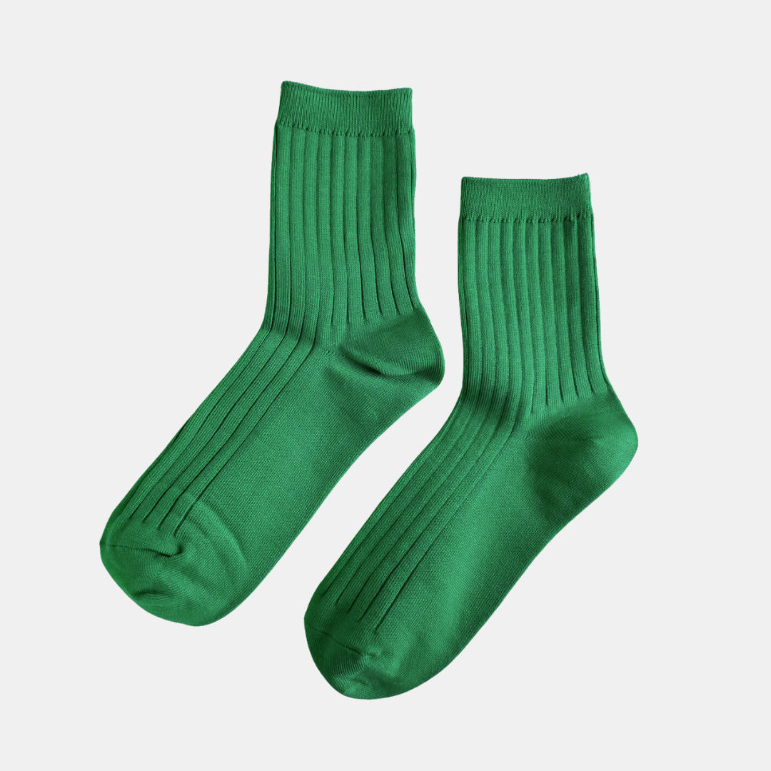 Kelly Green Her Socks