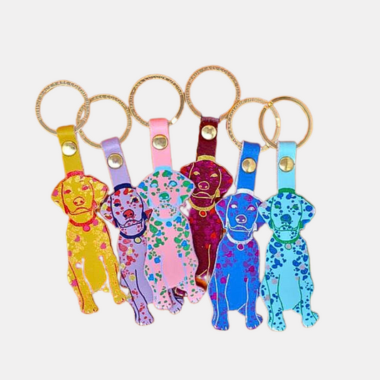 Spotted Dog Keychain