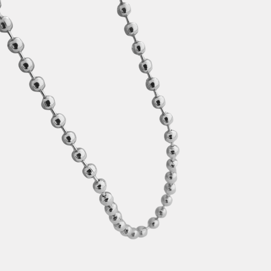 Silver Ball Chain Necklace