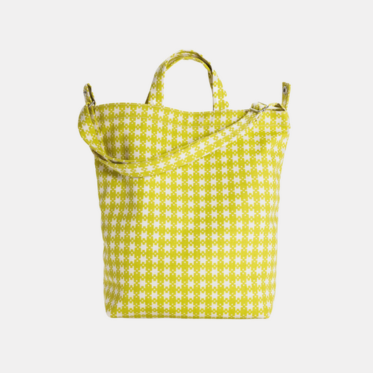 Chartreuse Pixel Duck Tote