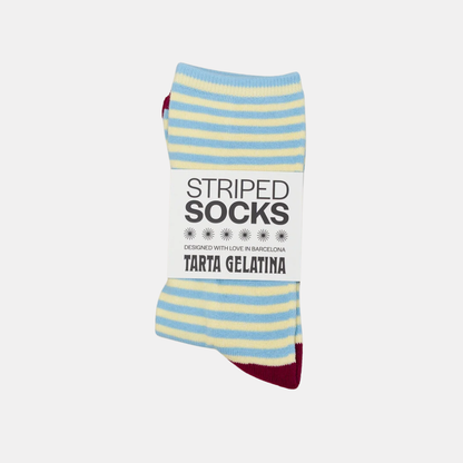 Butter Toast Striped Socks