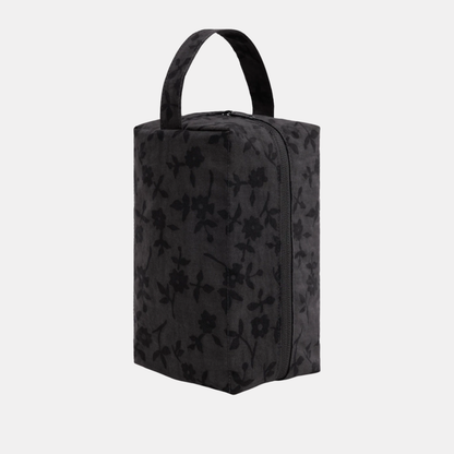 Charcoal Ditsy Floral Dopp Kit