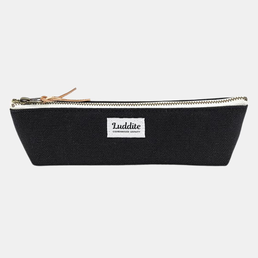 Black Canvas Boat Pen Case