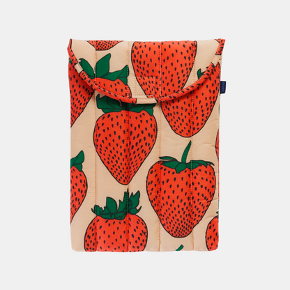 Strawberry Puffy Laptop Sleeve 13"/14"