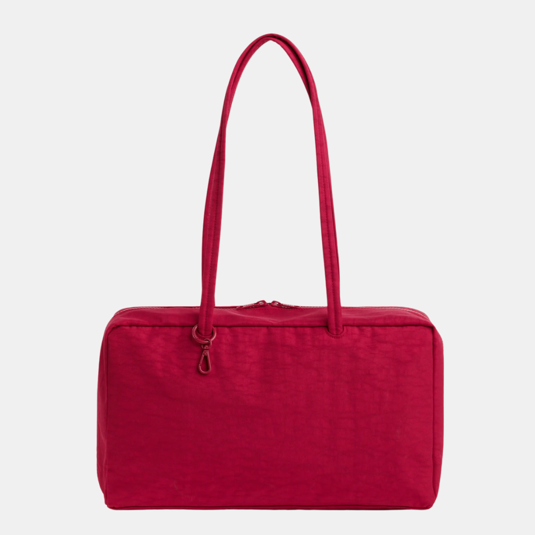 Cherry Medium Nylon Bowler Bag