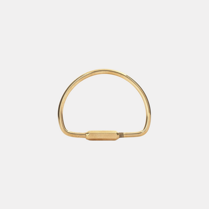 Brass Semi Circle Key Ring – Riley Grae Store Brass Semi Circle Key Ring – Riley Grae Store