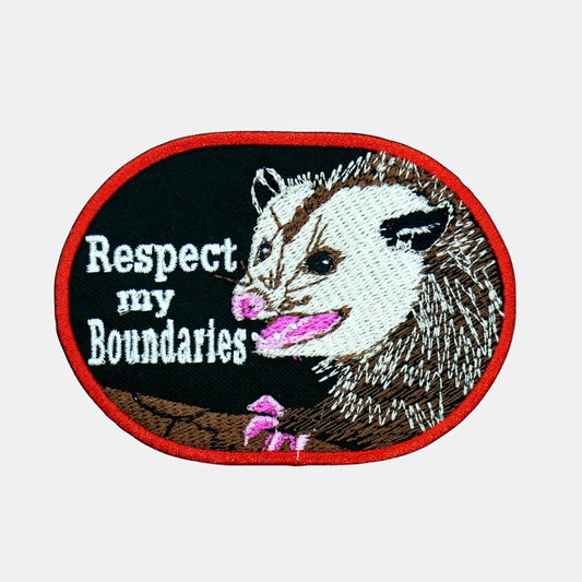 Respect my Boundaries Opossum Patch