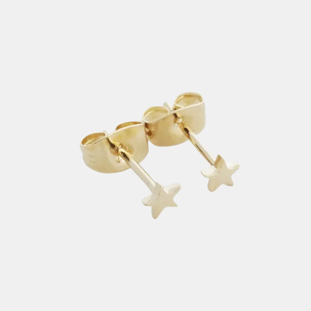 Gold Mini Star Studs