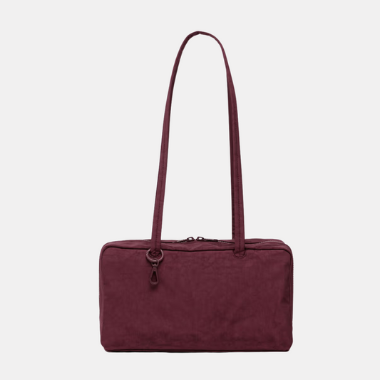 Mahogany Nylon Bowler Bag