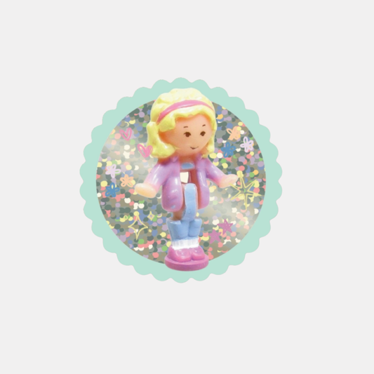 Polly Pocket Glitter Sticker