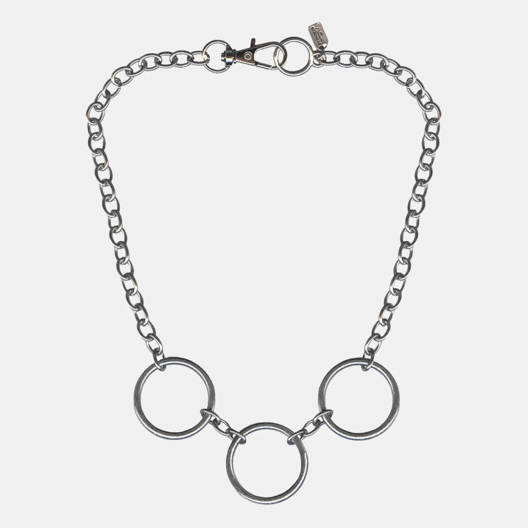 Triple Ring Chain Necklace