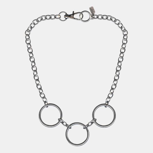 Triple Ring Chain Necklace