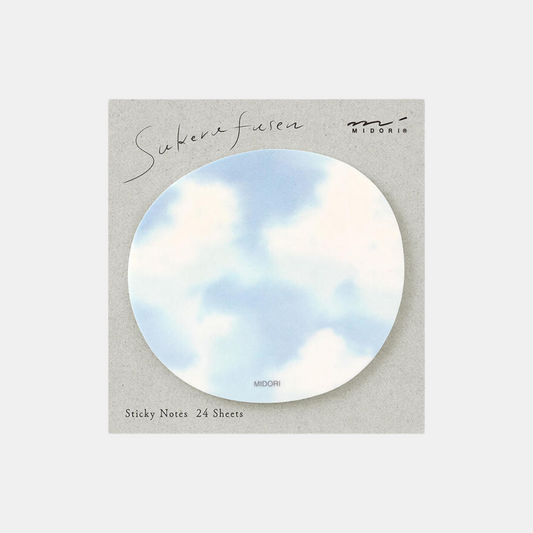 Sky Light Blue Transparent Sticky Notes