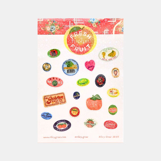 Fresh Fruit Sticker Sheet