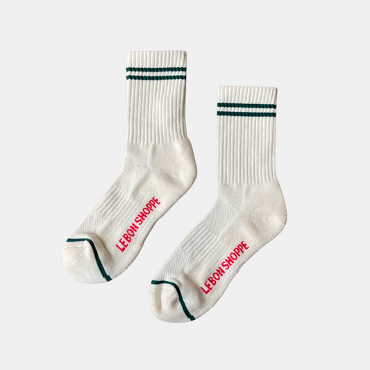 Parchment Boyfriend Socks