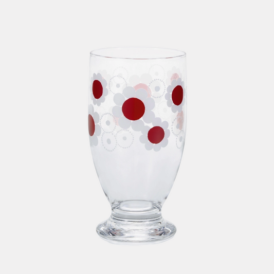 Aderia Retro Dahlia Footed Glass