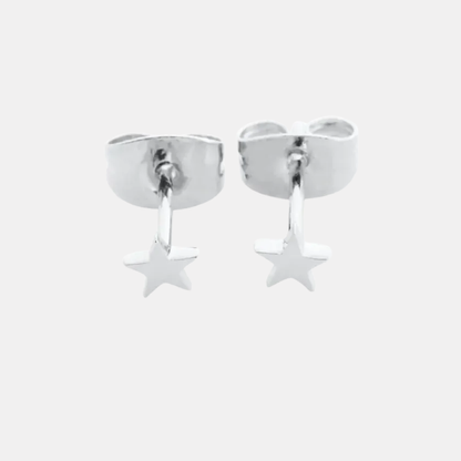 Silver Mini Star Studs