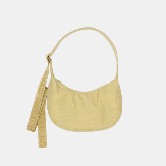 Butter Small Nylon Crescent Bag