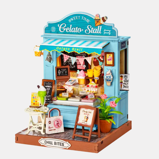 Gelato Stall DIY Miniature Kit