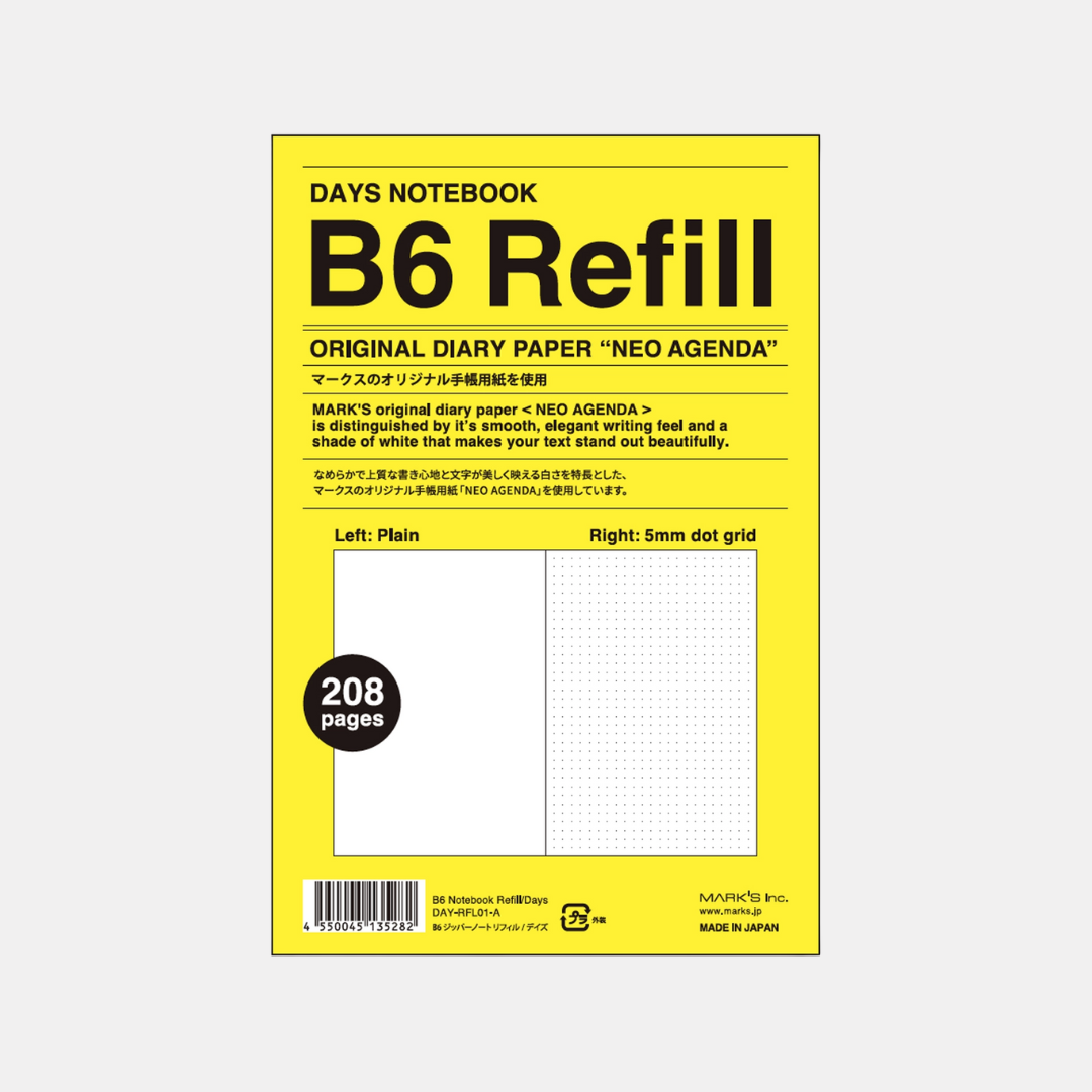 Days B6 Notebook Refill