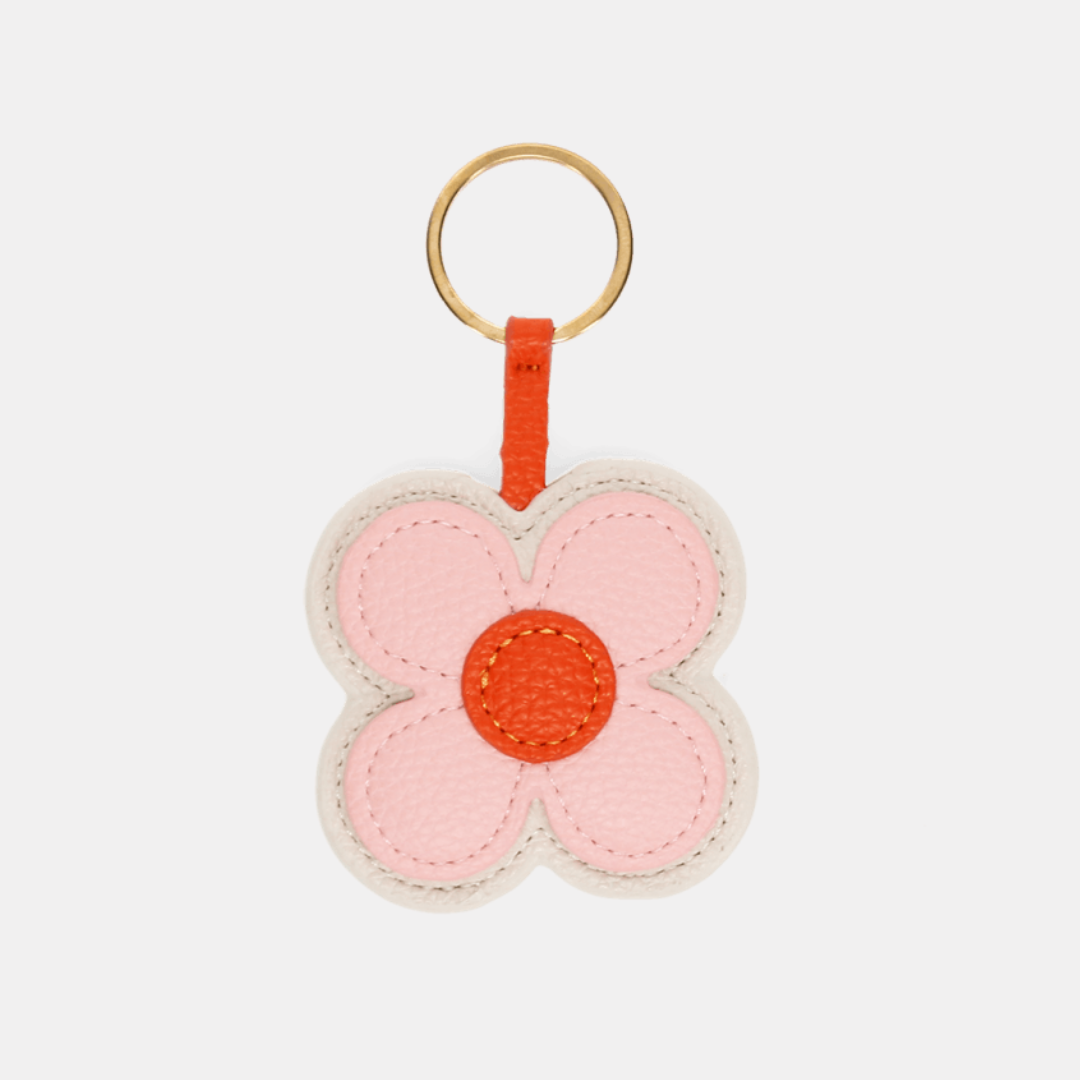 Pink Daisy Keyring