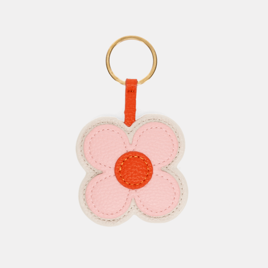 Pink Daisy Keyring