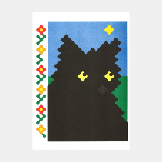 Black Cat Print