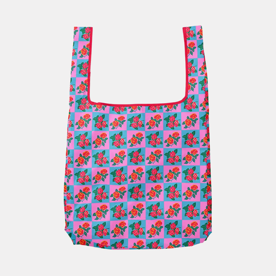 Charming Florals Foldable Nylon Tote