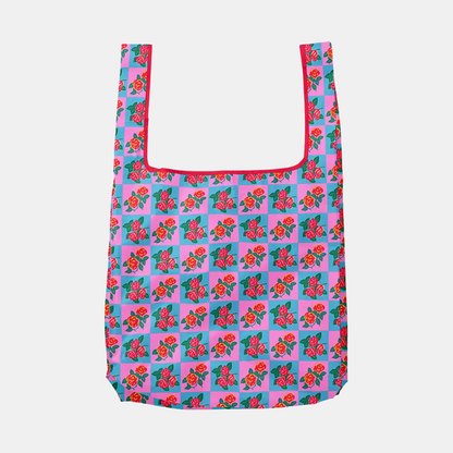 Charming Florals Foldable Nylon Tote
