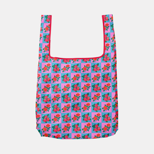 Charming Florals Foldable Nylon Tote