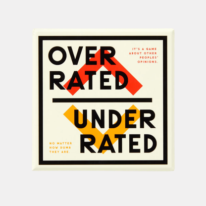 Overrated / Underrated Card Game