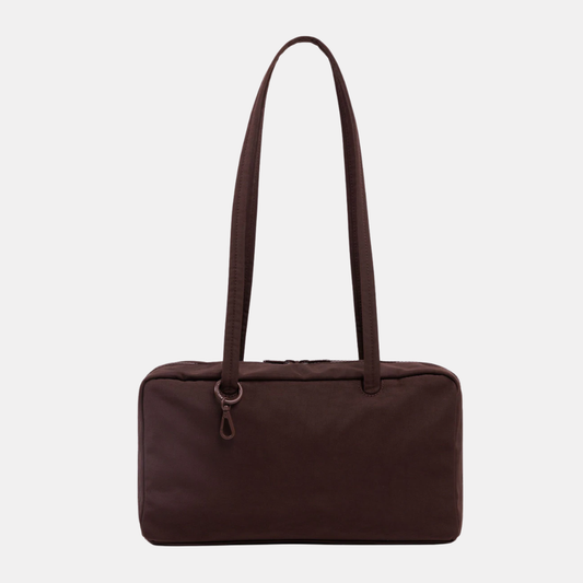 Coffee Nylon Bowler Bag