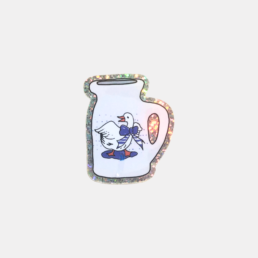 Goose Jar Glitter Sticker