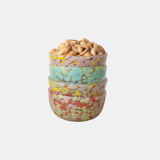 Blown Confetti Glass Bowl