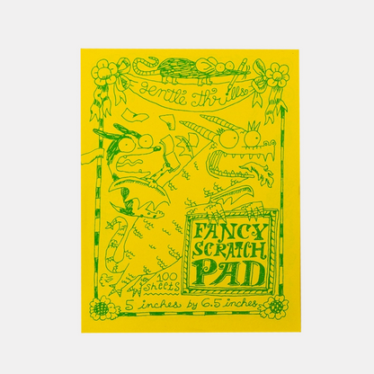 Yellow Fancy Scratch Pad