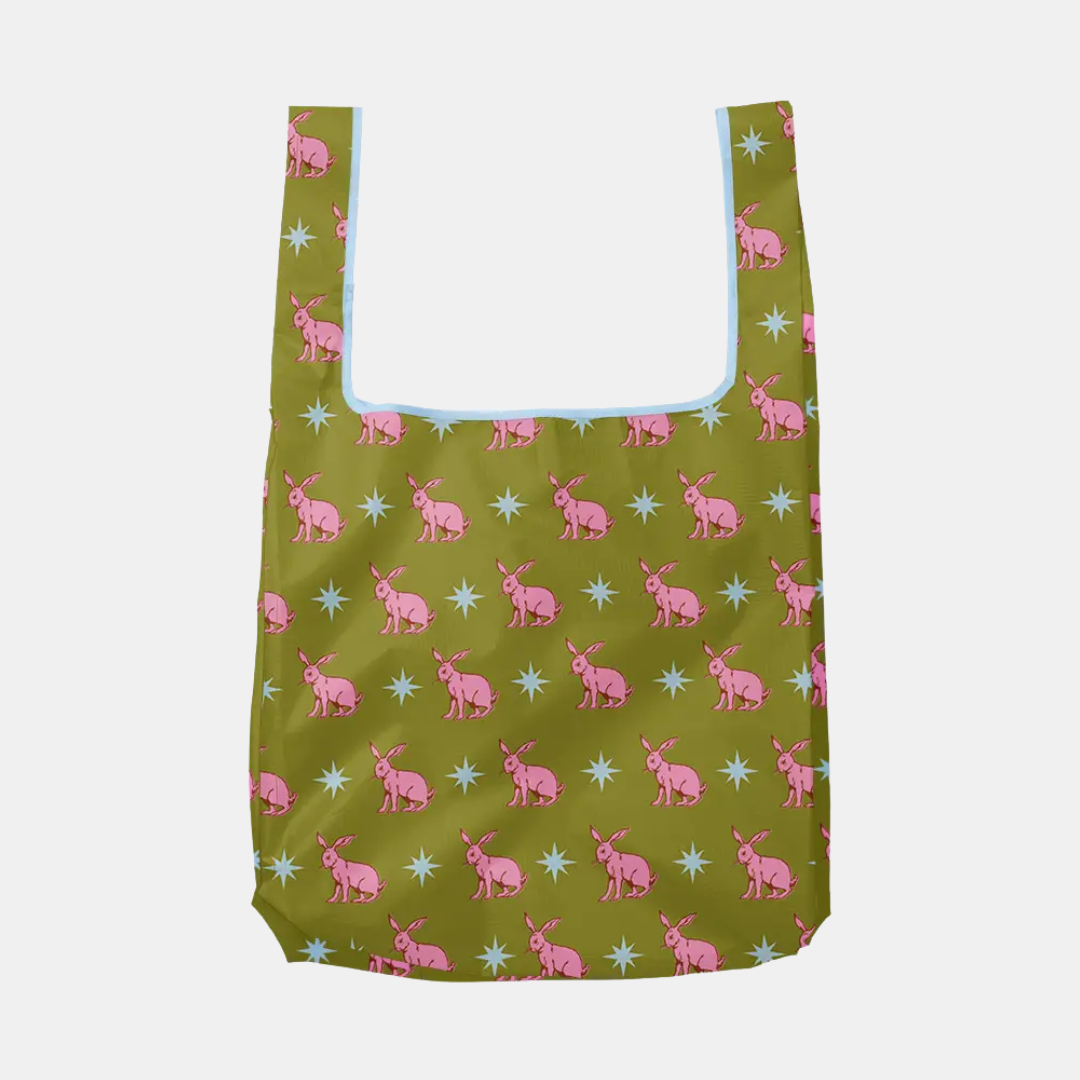 Lucky Rabbit Foldable Nylon Tote