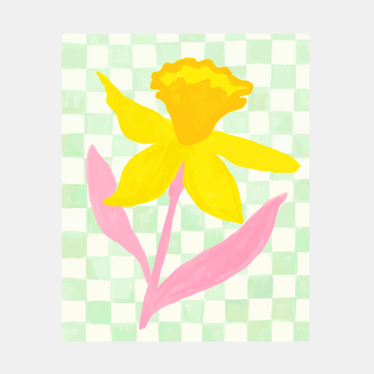 Daffodil Check Print