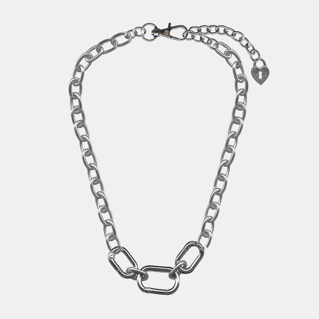 Industrial Chain Carabiner Link Necklace