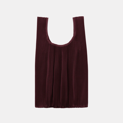 Mahogany Pleated Baggu