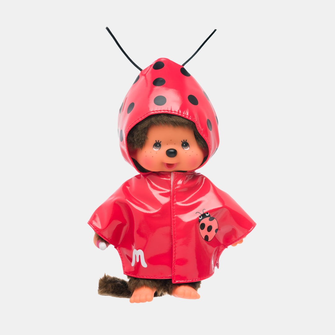 Monchhichi Ladybug Raincoat Plushie
