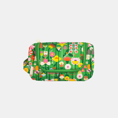 Geometric Floral Pouch