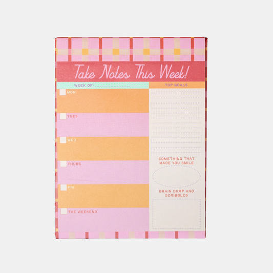 Take Notes This Week Planner Pad