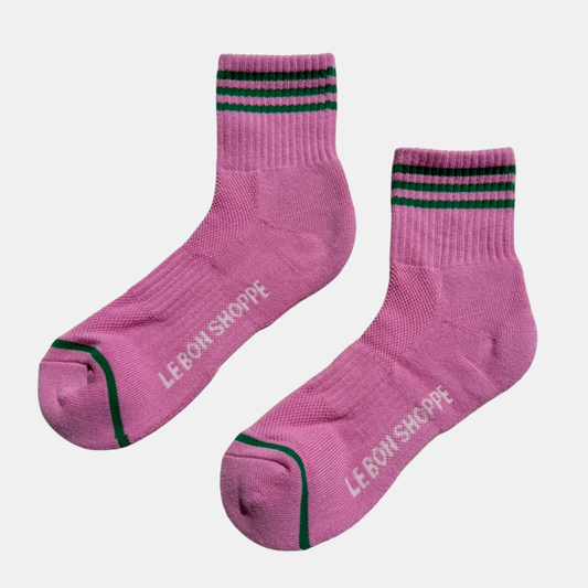Rose Pink Girlfriend Socks