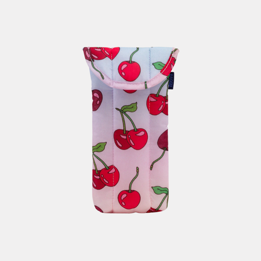 Cherries Puffy Glasses Sleeve