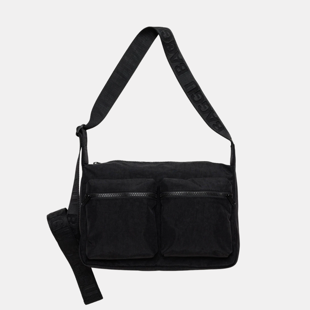 Black Medium Cargo Crossbody Bag