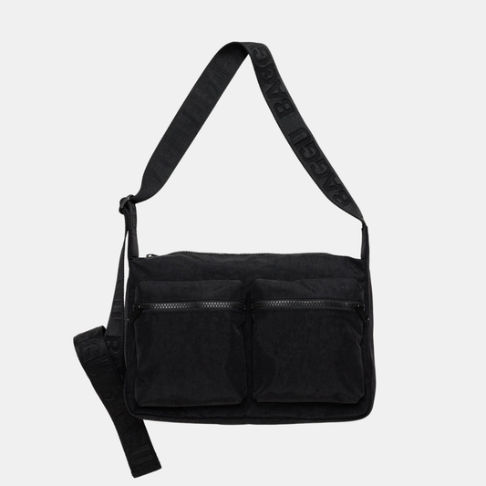 Black Medium Cargo Crossbody Bag