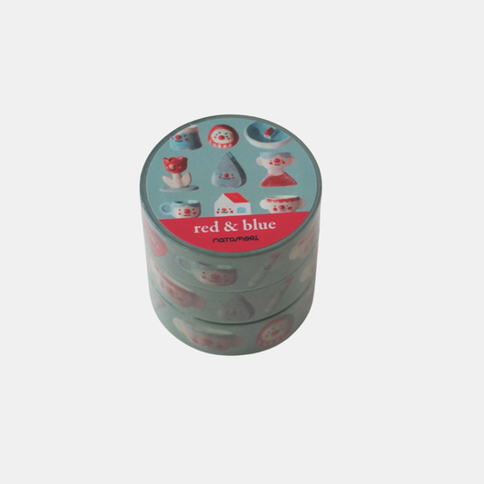 Red + Blue Washi Tape