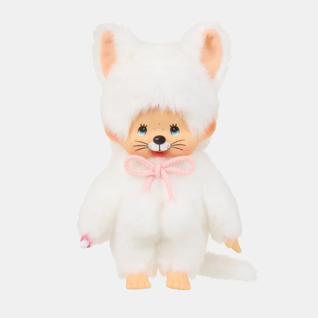 Monchhichi White Cat Plushie